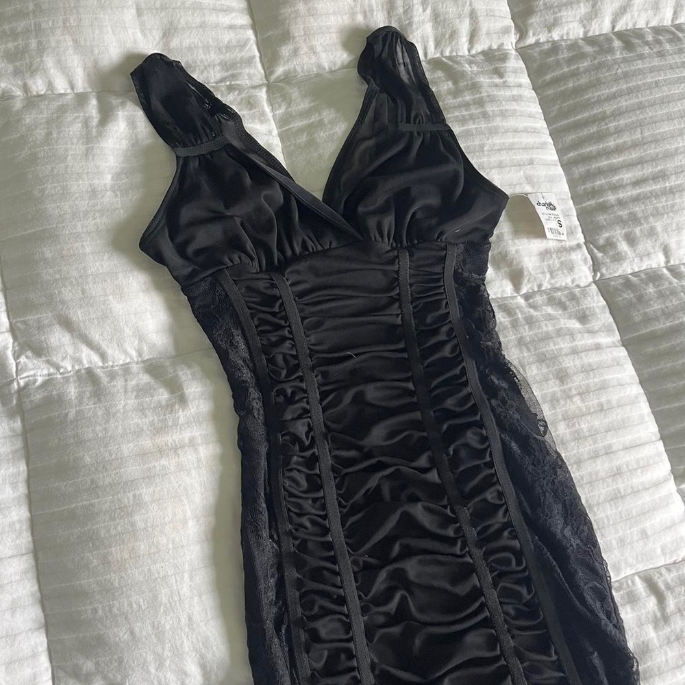 CHARLOTTE RUSSE Vintage Black Mini Dress
